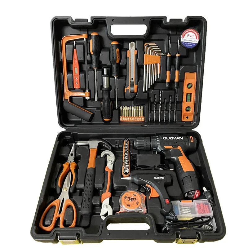 
Household Tool Box Plastic Household Strict Quality Control Large Capacity Hard Light Brown Rectangle Plastic Tool Box 