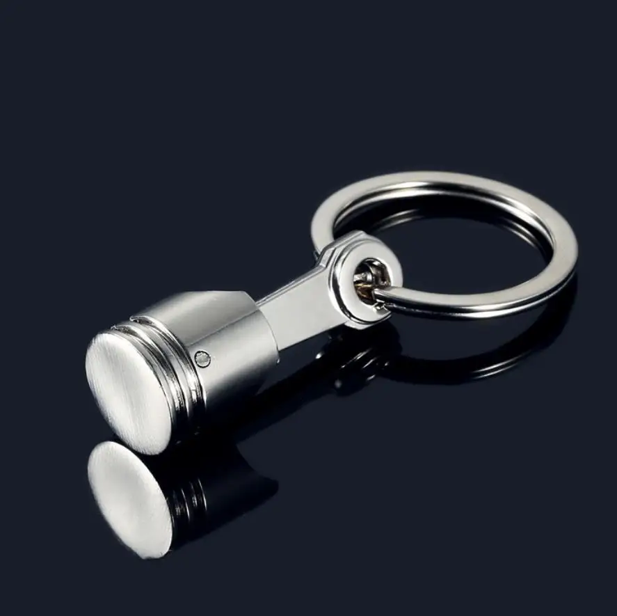 metal Car Auto parts Piston shape keychain
