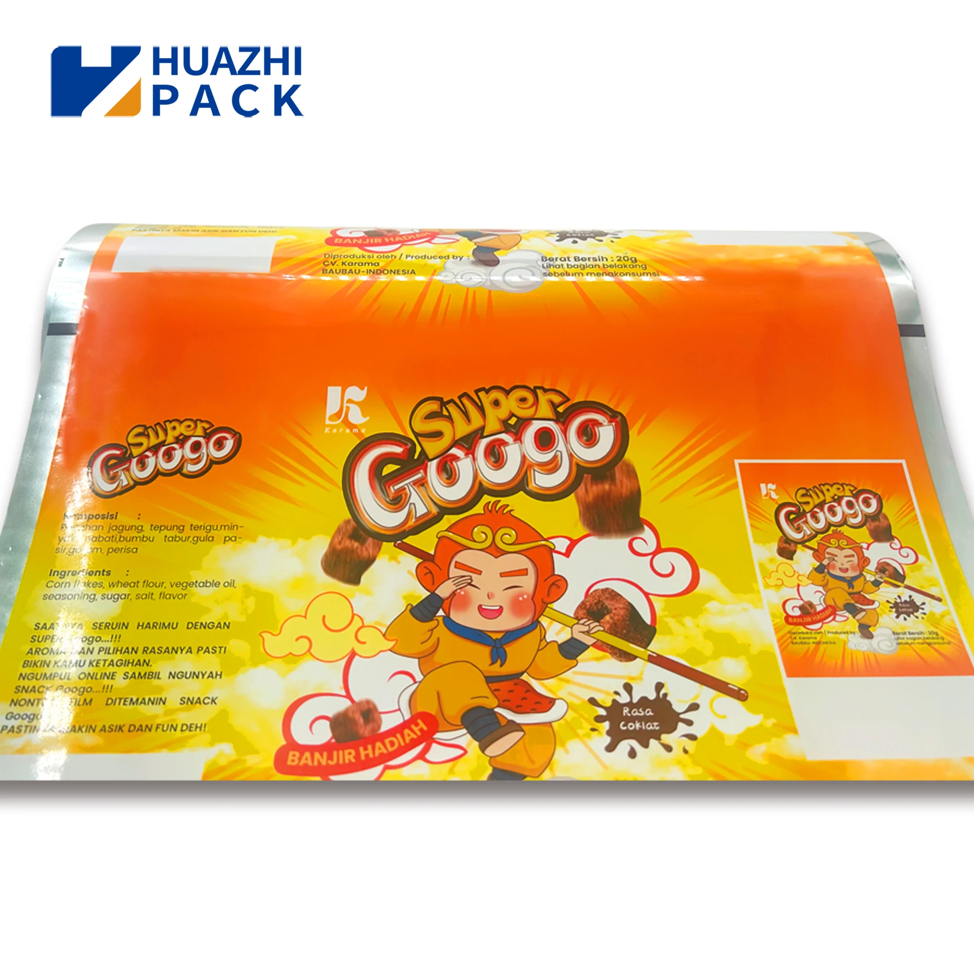 Printed Roll Stock PET/BOPP Foot Packaging Mylar Laminated Plastic Roll Film Color Printed Sachet Film Roll