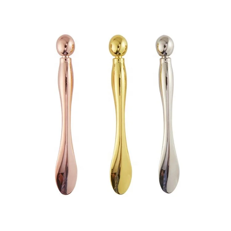 
Hot Selling Beauty Makeup Tools Rotating Mini Massage Spatula Metal Scoop Spoon for Massage 