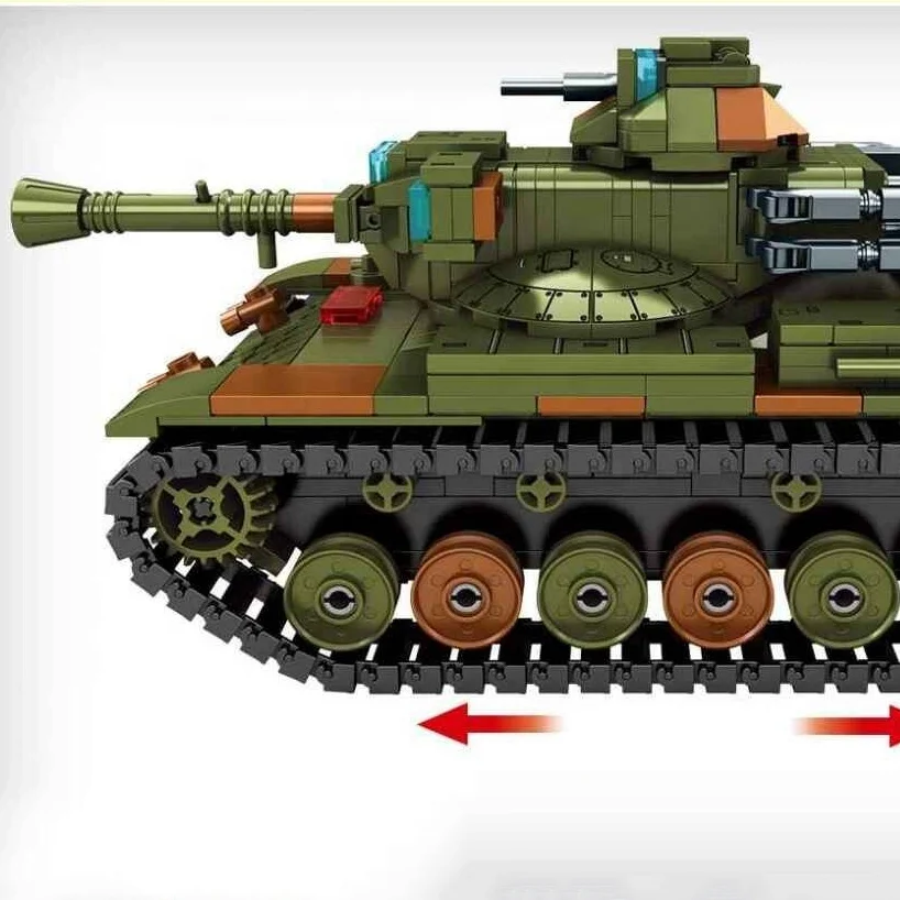 SEMBO 207007 WW2 выживание война 2 стиль сменный Танк бронированный вездеход Леопардовый строительные игрушки военные блоки