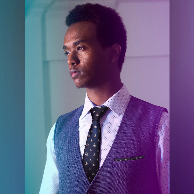 Небесно-Голубой набор галстуков Пейсли с животными Подарочная коробка тонкий для мужчин носовым платком