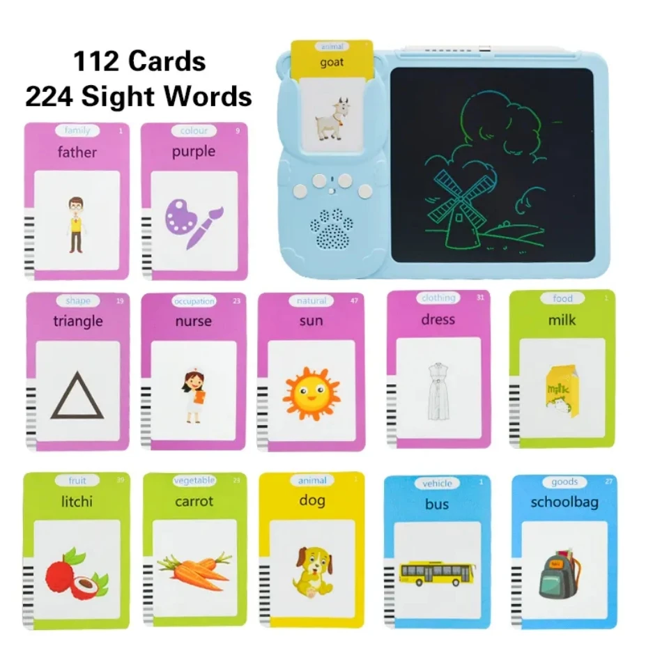255 510 word alphabet English Spanish French Italian Arabic kid electronic talking interactive read learning toy early education