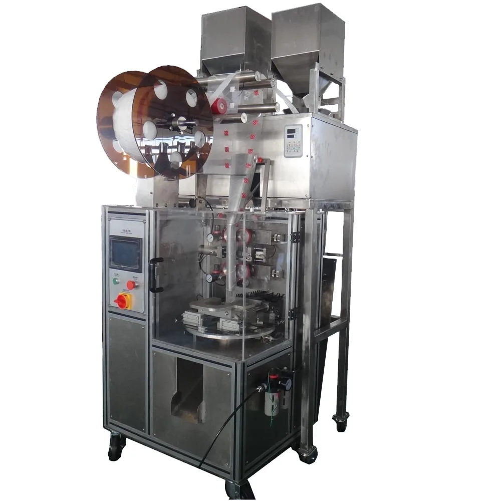 Combination Type Four digital  scale small sachet pyramids  bag pouch packing machine for health herbal tea