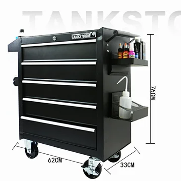 Wholesale price stainless steel studio desk workstation tattoo portable work station