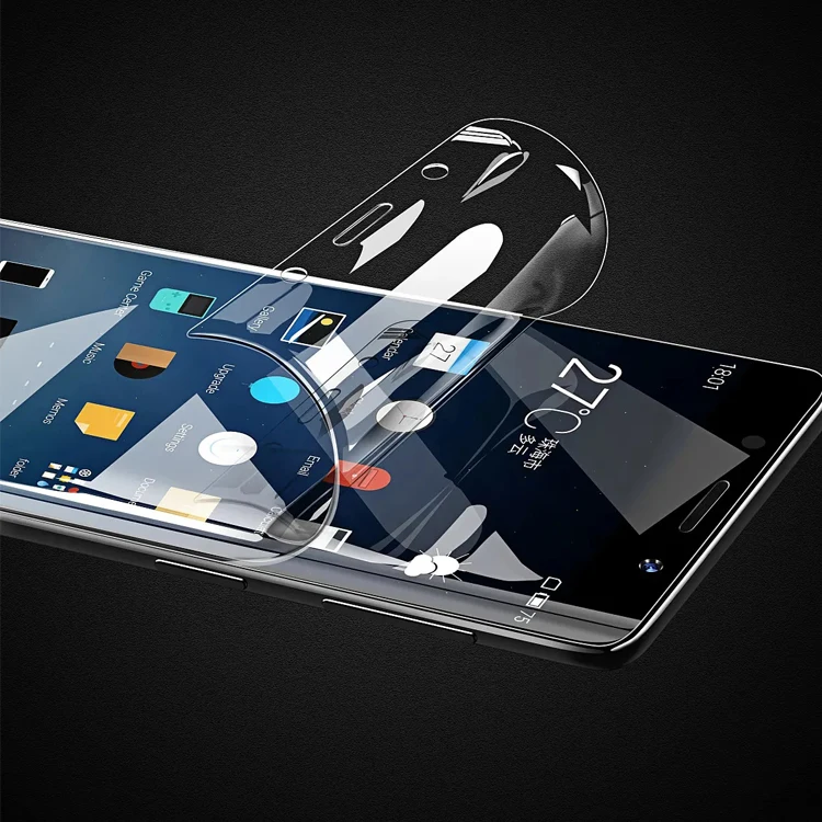 Free sample UV 6H Hardness Anti-shock Cell Phone Hydrogel Film Sheet HD Clear Screen Protector For Cutting Machine