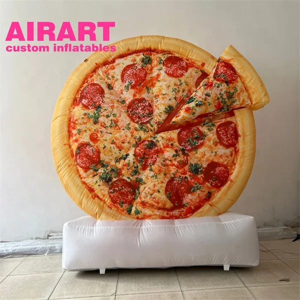 Advertising decorative inflatable pizza,  Giant inflatable food pizza for sale