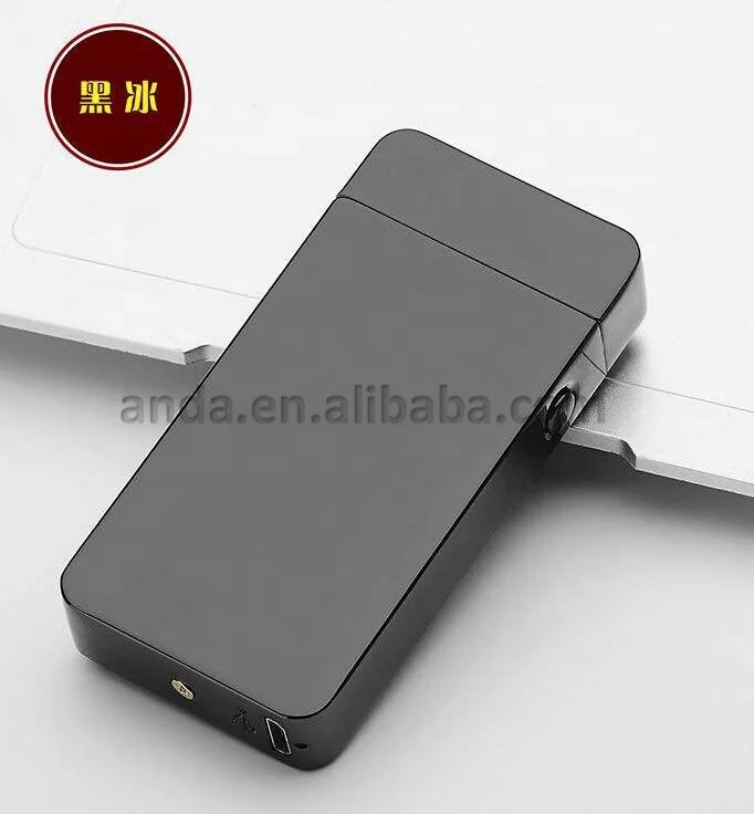 Wholesale Classic Fashionable Electric Beam Colorful Double Arc Lighter Led Usb Lighter