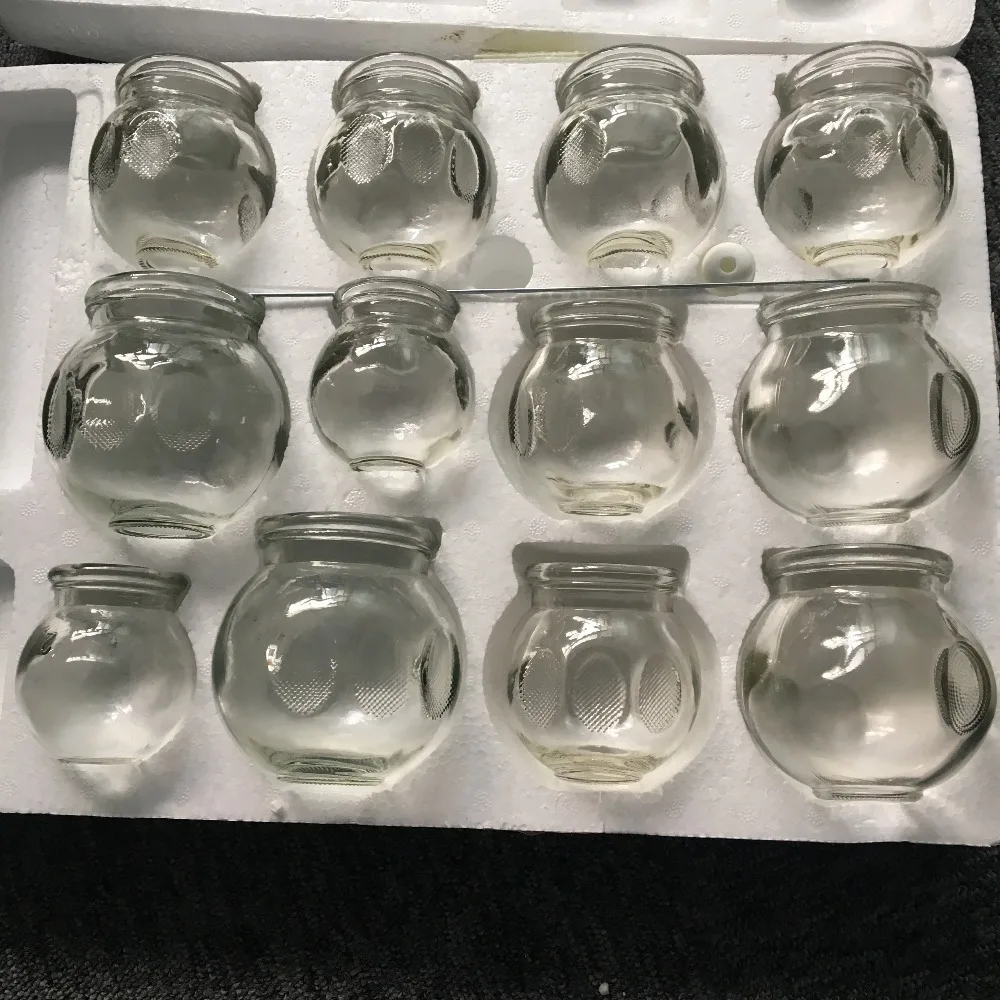 OCELL Ticken огонь банки чашка стекло Hijama набор 12 шт. традиционная китайская терапия массаж