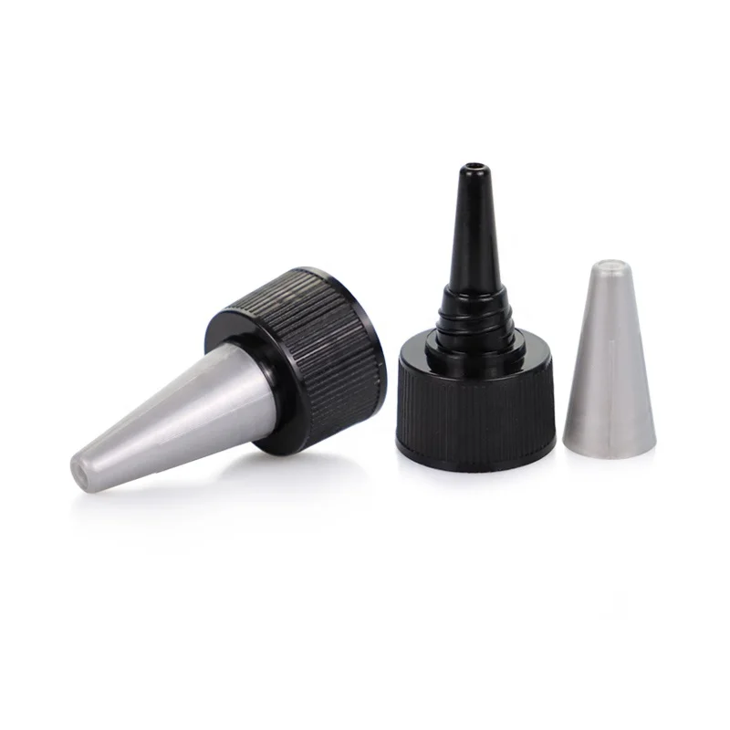 
24/410 Neck Size Twist Cap Wholesale Black Plastic Twist Top Cap For Bottles 