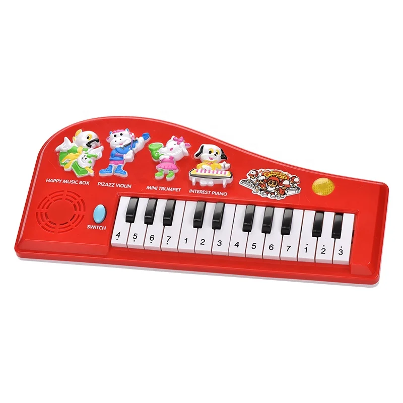 Children Musical Electronic Animal Piano Keyboard With Lights And Music Early Educational Musical Instrument Toys For Kids