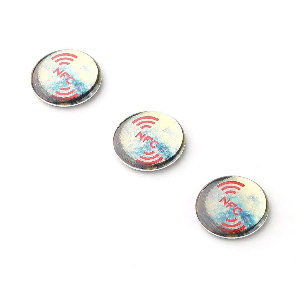 nfc dome sticker 13.56mhz rfid nfc sticker classic 1k digital business card nfc phone sticker