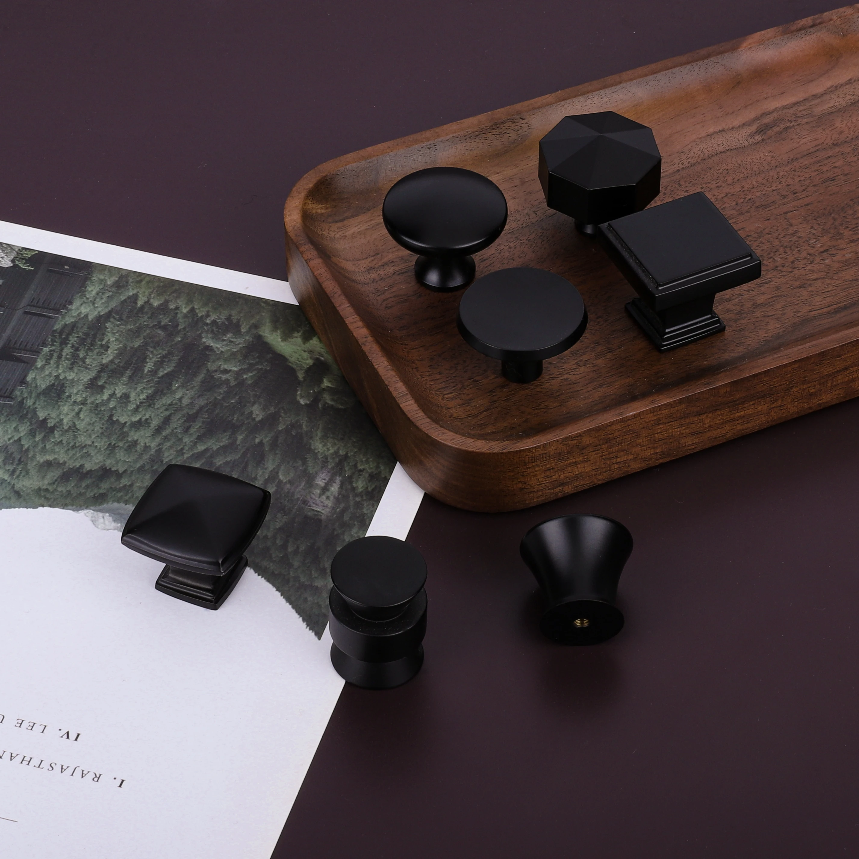 New Design Brushed Brass Drawer Pulls Furniture Hardware Handles And Knobs For Kitchen Cabinet