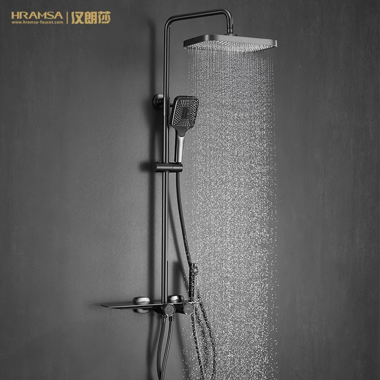 NEW NEW SHOWER SET MODEL PN011 WATERFALL SPOUT BRASS BATHROOM SHOWER  FAUCETS IN HOT SALES