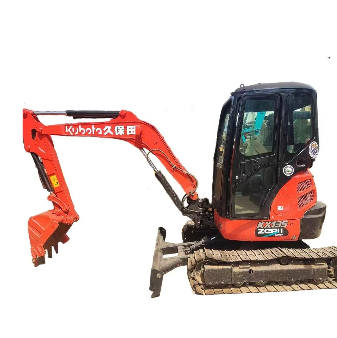 Подержанный гусеничный экскаватор Kubota KX135 3 5 тонн мини-экскаватор для продажи