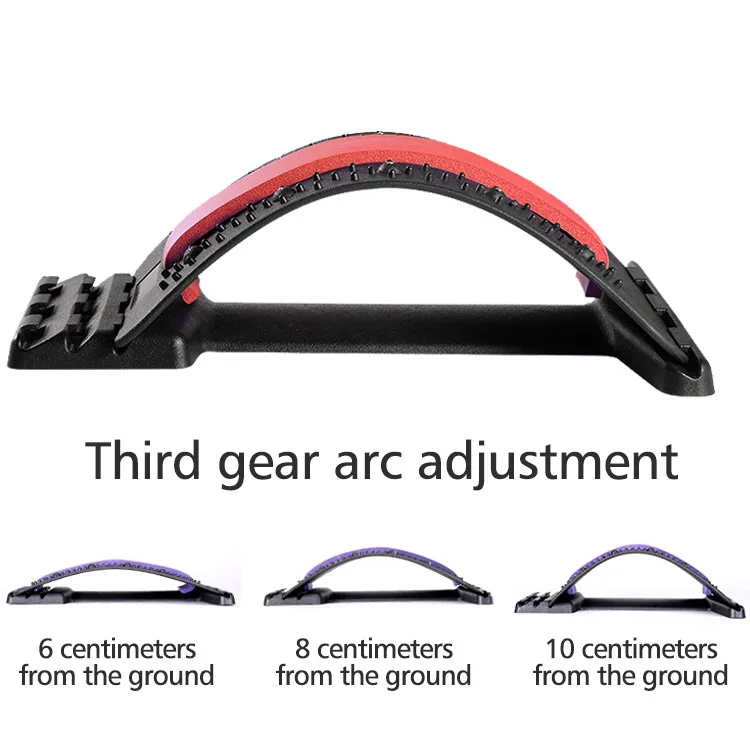 High quality Back Stretcher Orthopedic Back Lumbar Support Stretch Acupuncture magnetic therapy  Massager Lower Back Stretcher