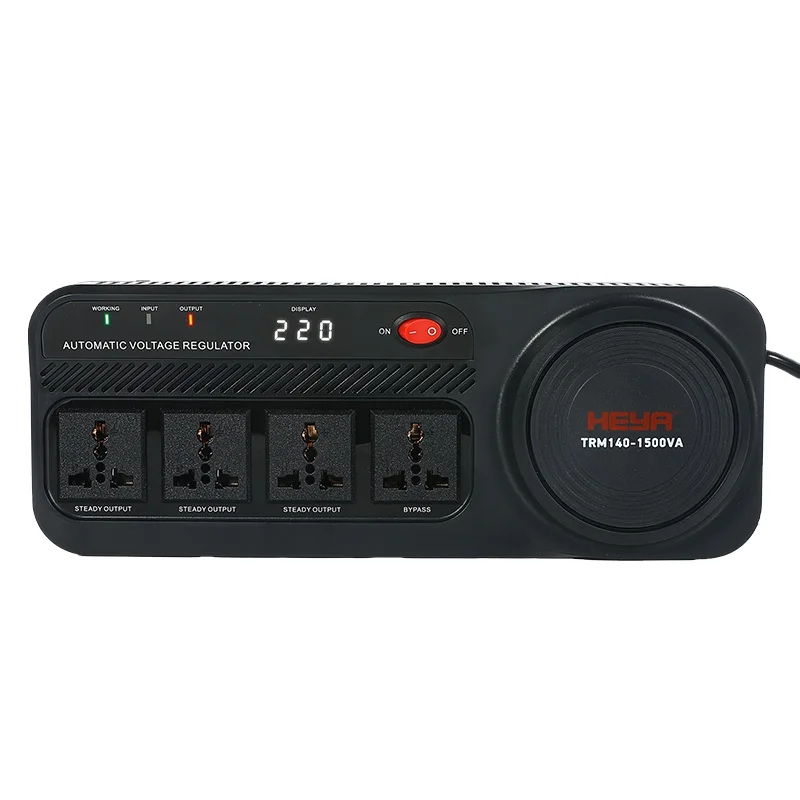 TRM140-500 Quality PC Material Multifunctional Socket Type Electric Automatic AC Voltage Regulator AVR Single Phase 220V
