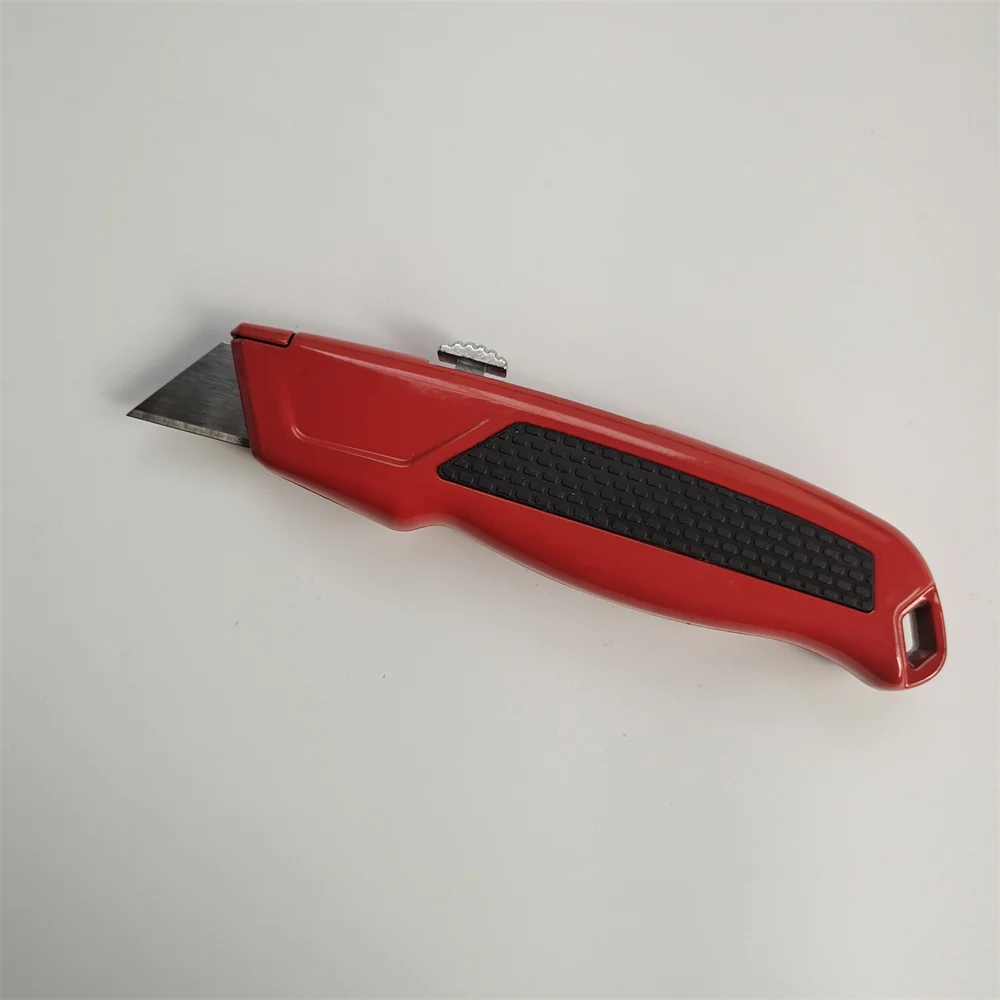 Auto retractable utility knife aluminum safety knife cutter heavy duty knife