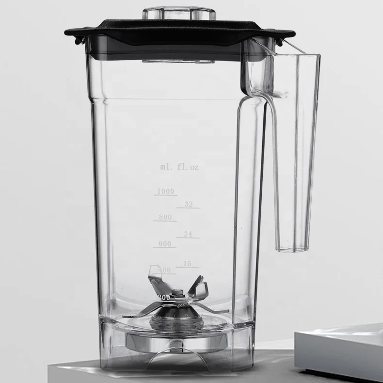 Commercial Juice Extractor Ice Crushers & Shavers Milk Tea Shop 6-Blade Knife Silent With Lid Smoothie Machine Blender