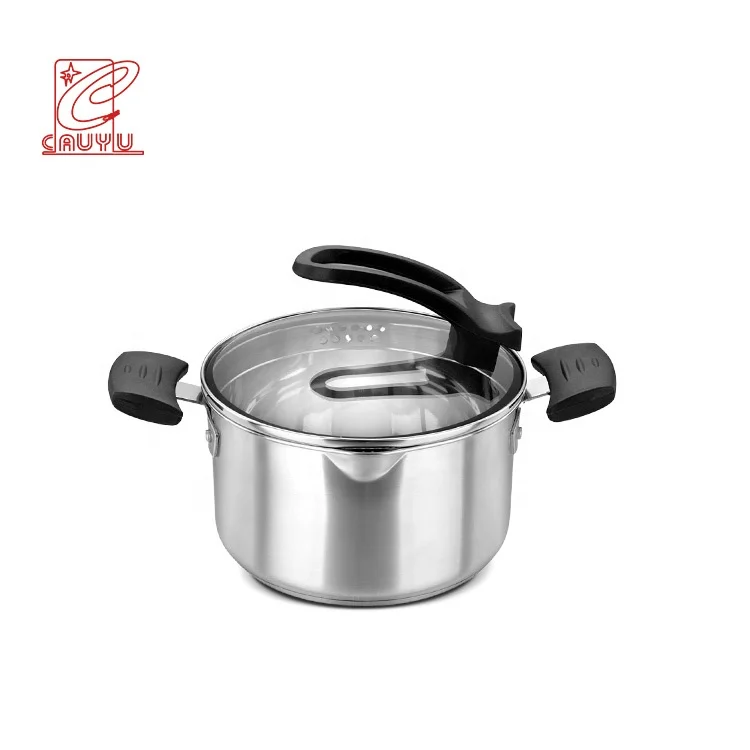Household economic 5pcs stainless steel kitchenware industrial cooking cook ware cookware sets