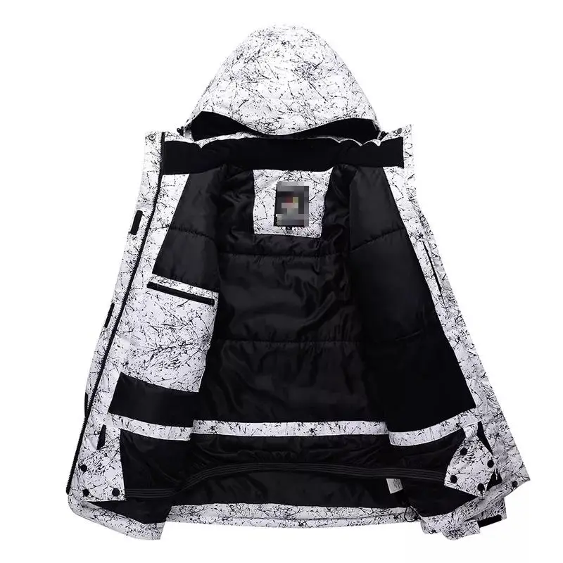 Wholesale high quality boys girls children warm thick snow jacket suits outdoor waterproof winter ski pants kids skiing suit