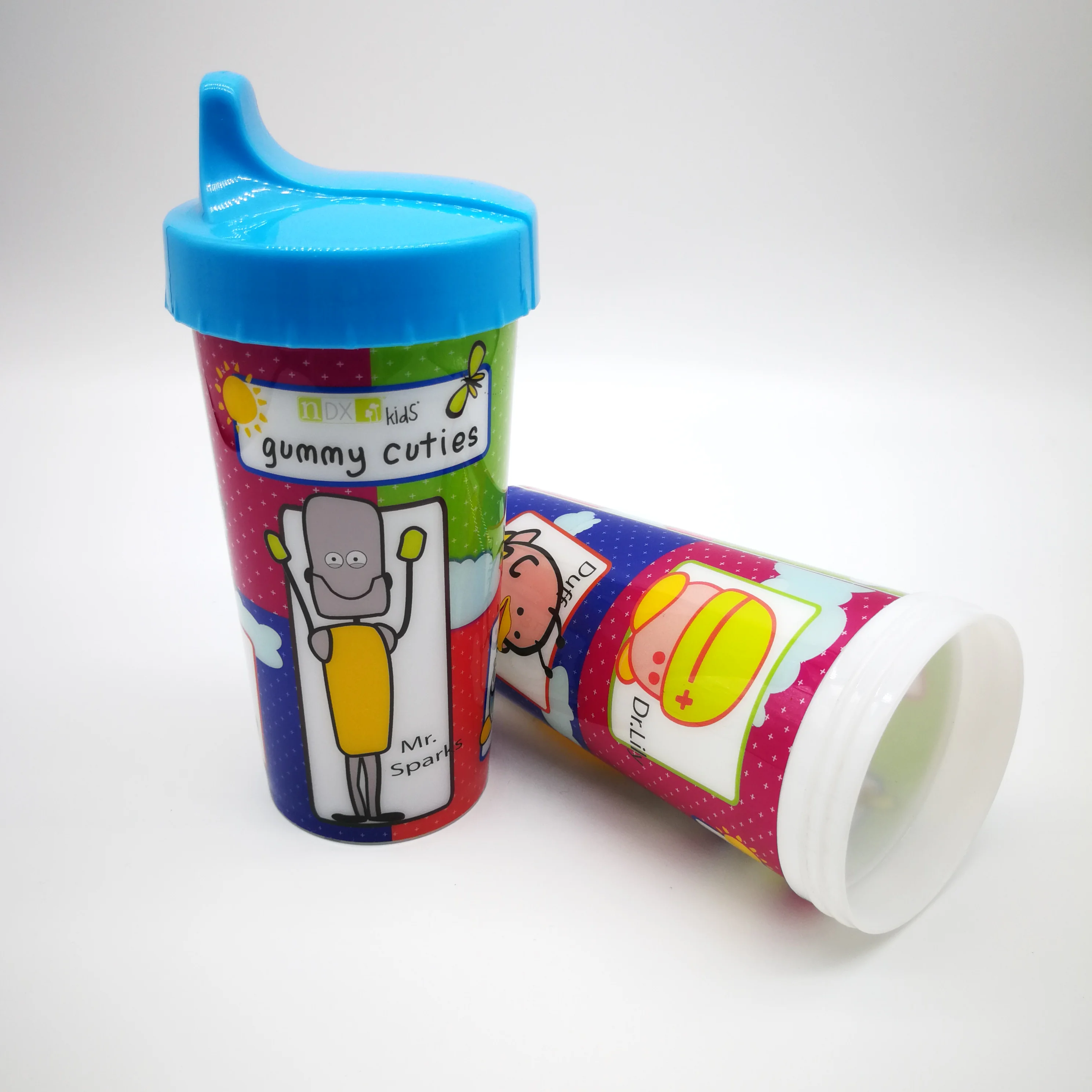 Holiday Gift Promotion Custom Plastic Lenticular Cup Custom Logo Custom Kids Plastic Cups With Lid