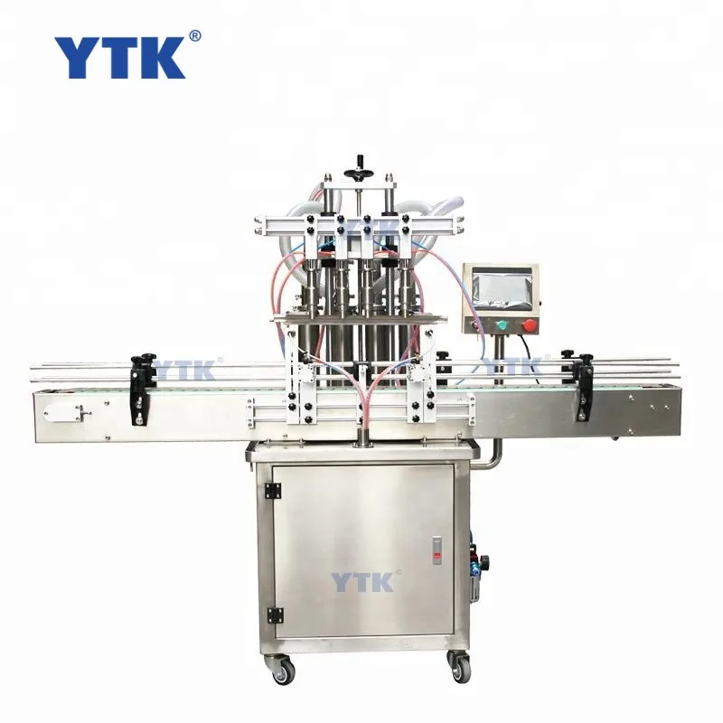 YASON YTK-QZDY4 Mouthwash Detergent Liquid Automatic Bottle Juice Multi Head Filling Machine Olive Oil Four Heads Shampoo