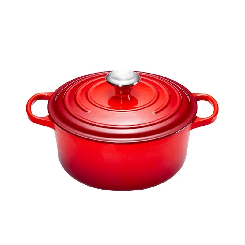 Kitchen Cooking Pot Multiple colors Enameled Cast Iron Dutch Oven Bread Baking Pot With Lid