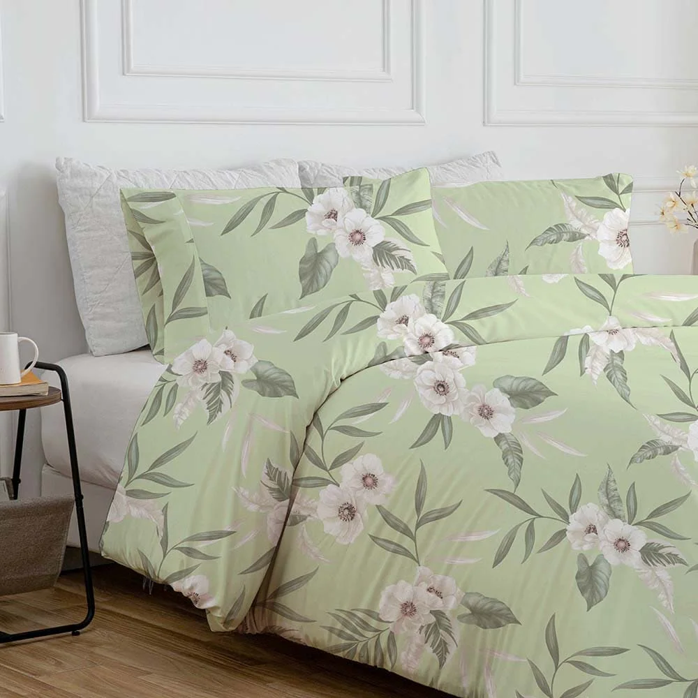 Wholesale Customized Microfiber Duvet Cover Quilt Set Floral Printed for Hotels Bulk Supplier