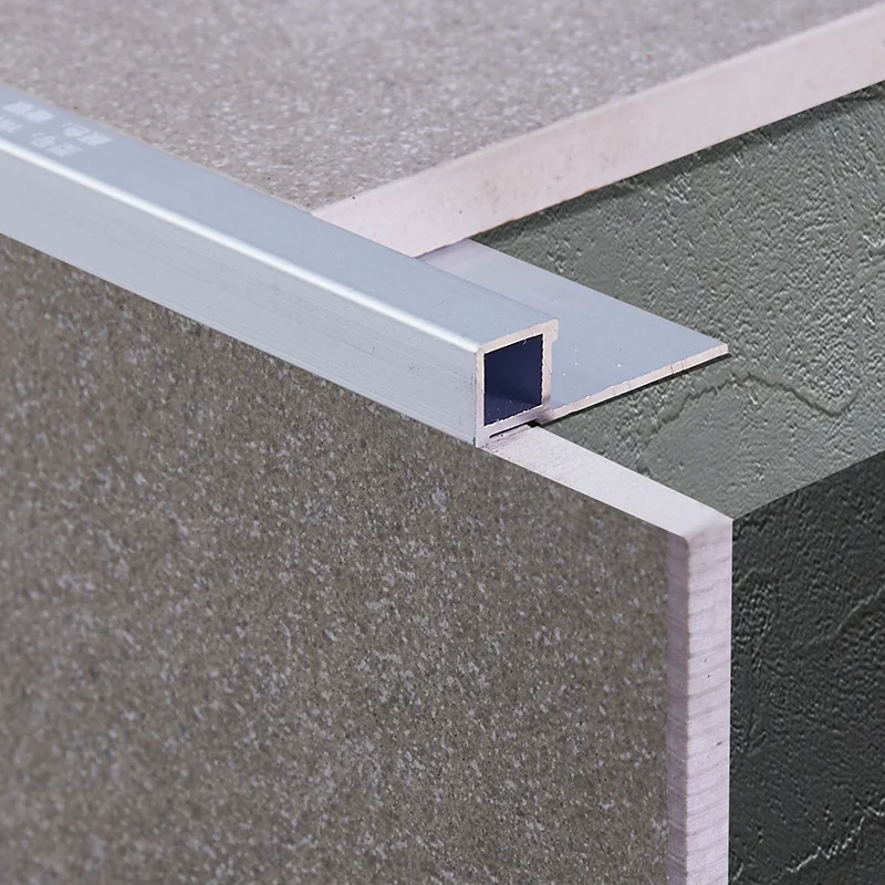 WINSEN Customized Factory Wall Aluminium Ceramic Square Tile Trim Popularity Square Shape anodizing aluminum Tile Trim
