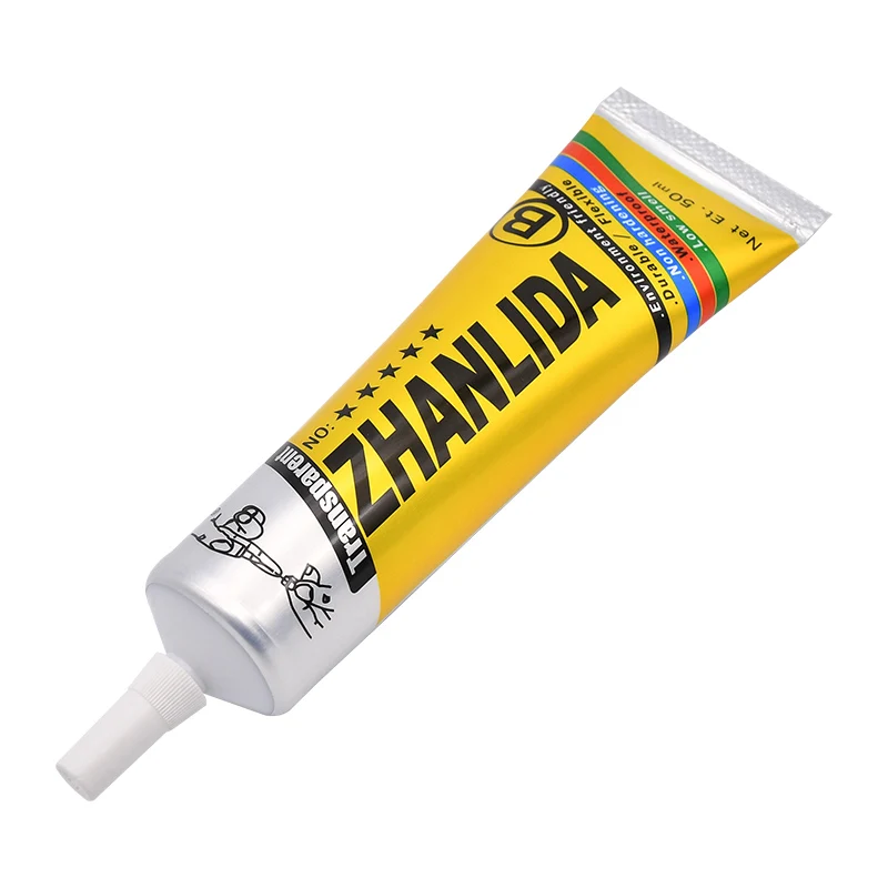 Производитель оптовая продажа ZHANLIDA-B ремонт экрана телефона ЖК-игрушки водонепроницаемый супер клей-50 мл клей