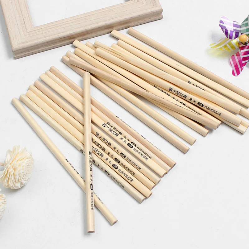 Natural Wooden HB Pencil 50pcs/set for School Learning Office Supplies eco pencils Gift Standard Pencils