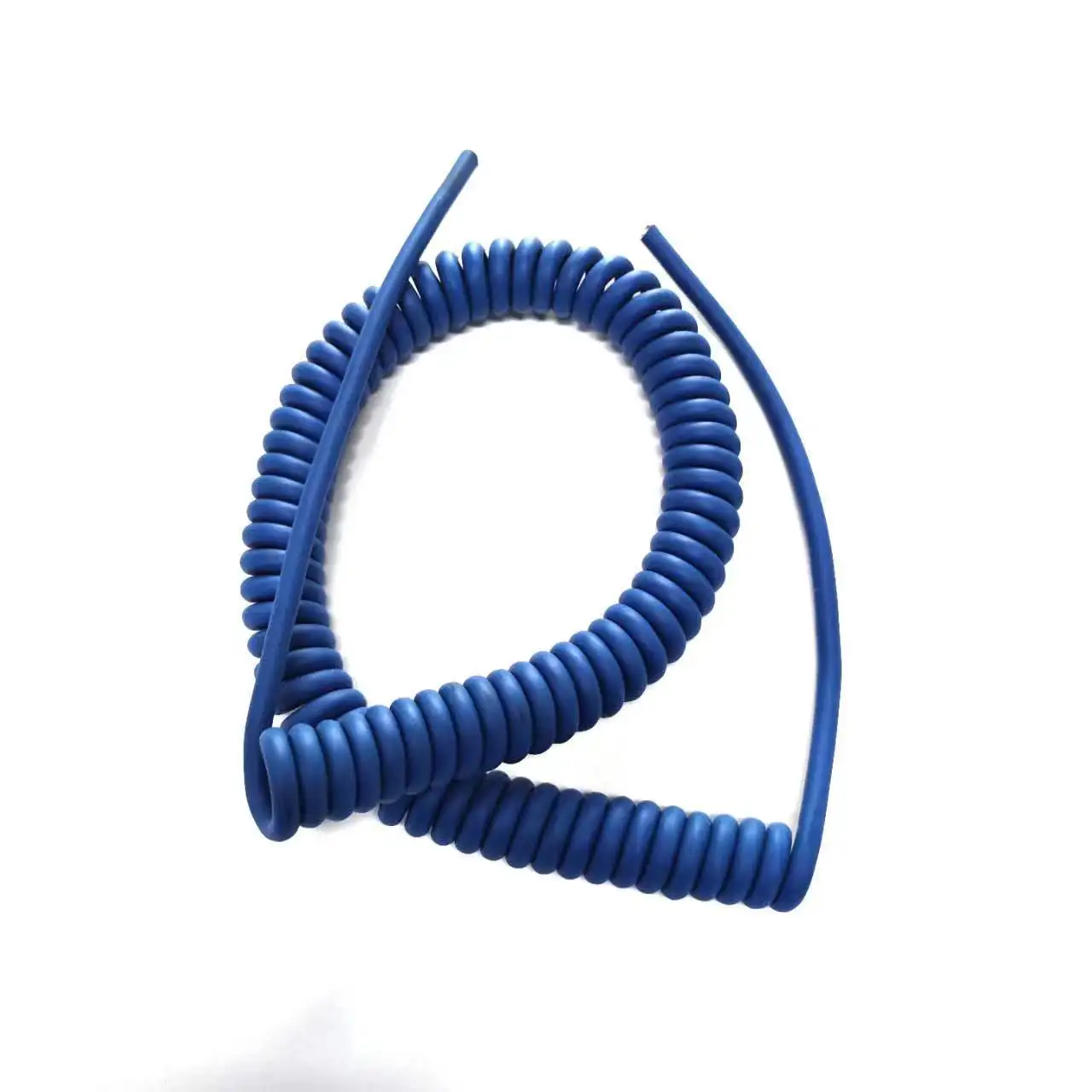 Blue 4core 0.5mm2 PVC TPU Spring wire coiled cable Coiled extension cords