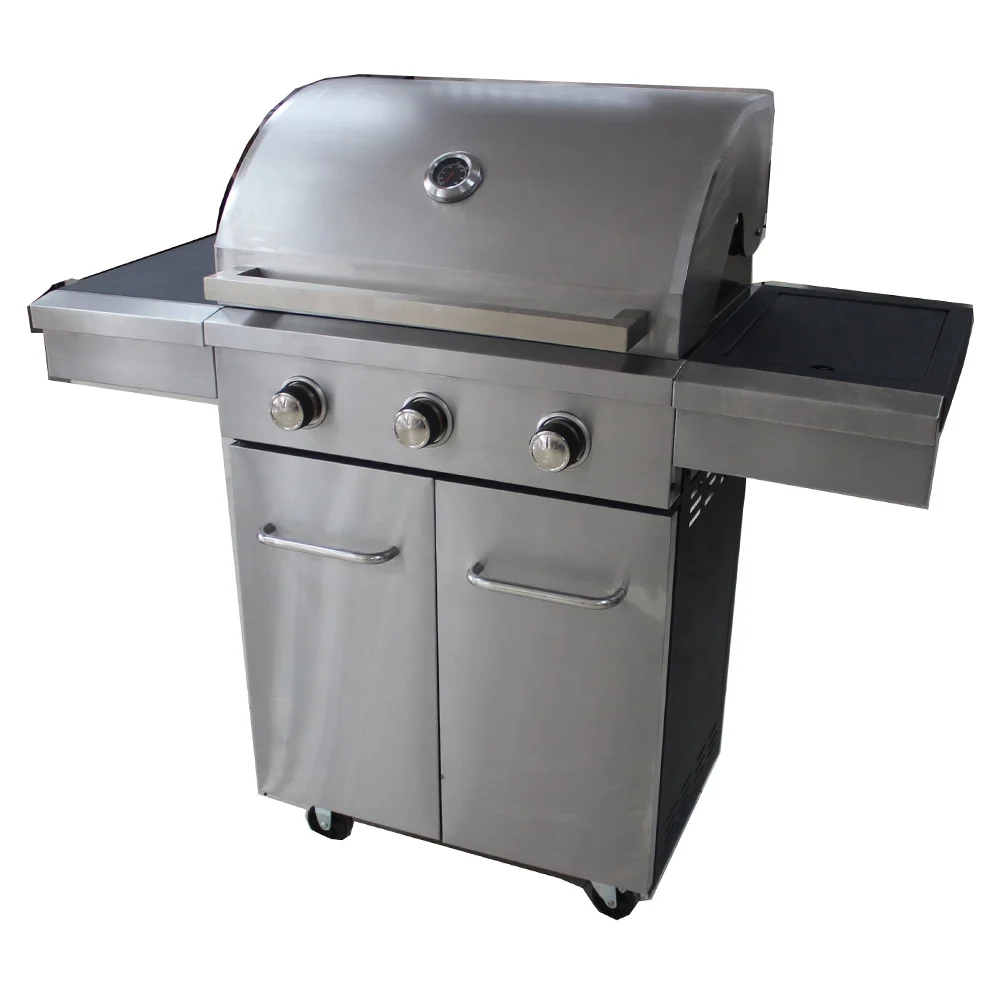 650 x 425 mm Cooking Area Barbecue Gas Grill with 3 Burner BBQ grill factory supply directly