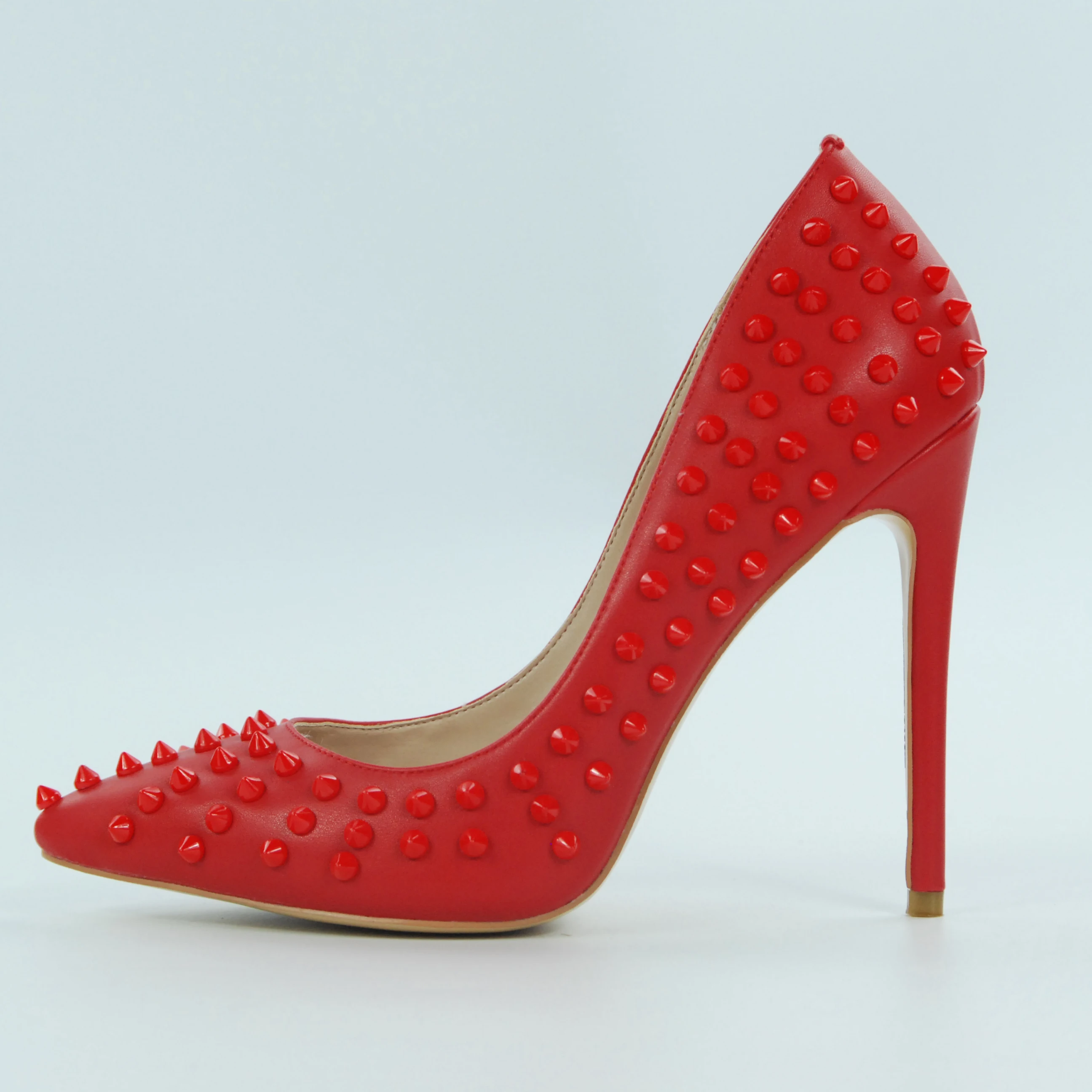 Sexy Red Bottom Heels Rivet Studded Womens High Heels Wholesale Stilettos