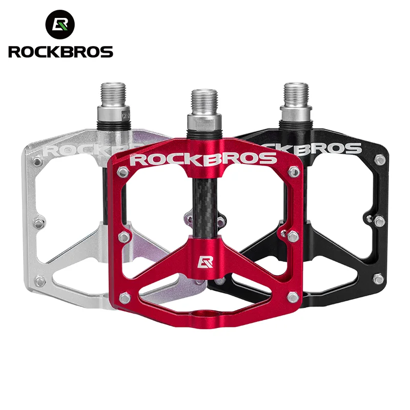  Велосипедные педали ROCKBROS сверхлегкие с герметичными подшипниками DU нескользящая алюминиевая велосипедная