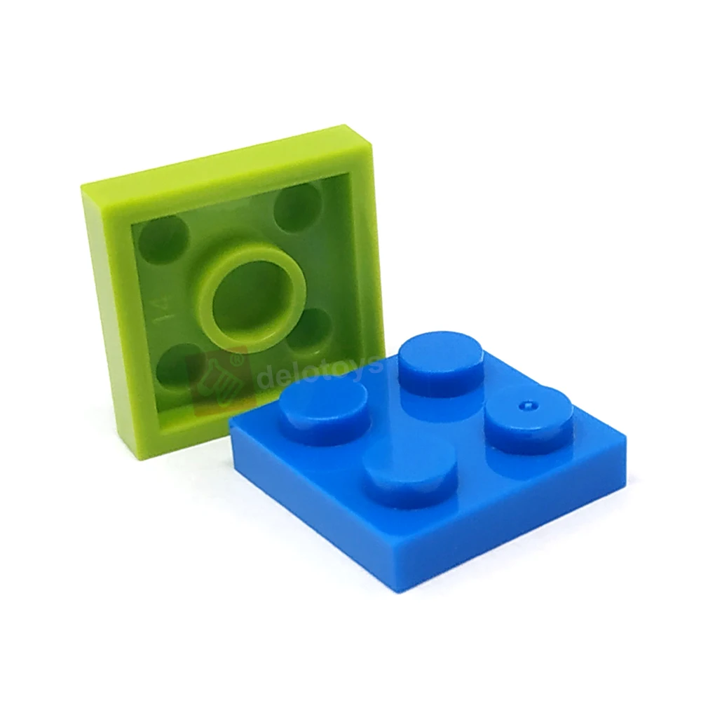 DELO TOYS  ( 22 colors )  Plastic building blocks bricks 2*2 Plate 2 x 2  (NO.3022)
