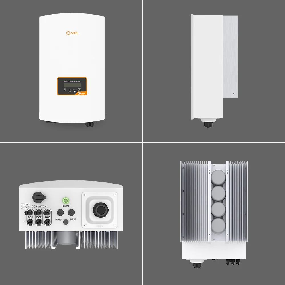 Solis Solar Inverters On Grid Germany Export 3Kw 5Kw 6Kw 3Phase Solar Inverters With Wifi Stick