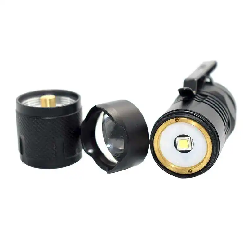 Ultra Bright 1600LM XML L2 Zoom Portable Mini LED Flashlight Magnetic Flashlight Waterproof Small Pocket Torch