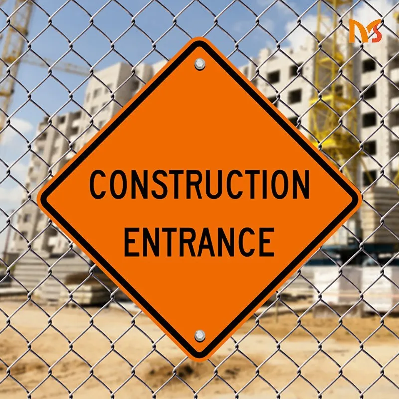Customised High Visibility Pedestrian Junction Speed Reduction and Stop Signs Road Warning Signs Orange Construction Signs