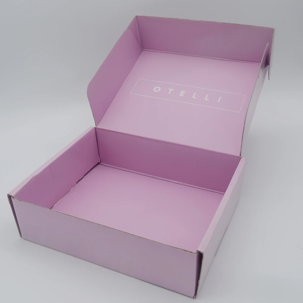 Custom logo size birthday gift packaging kraft paper boxes  lid and base cover gift box