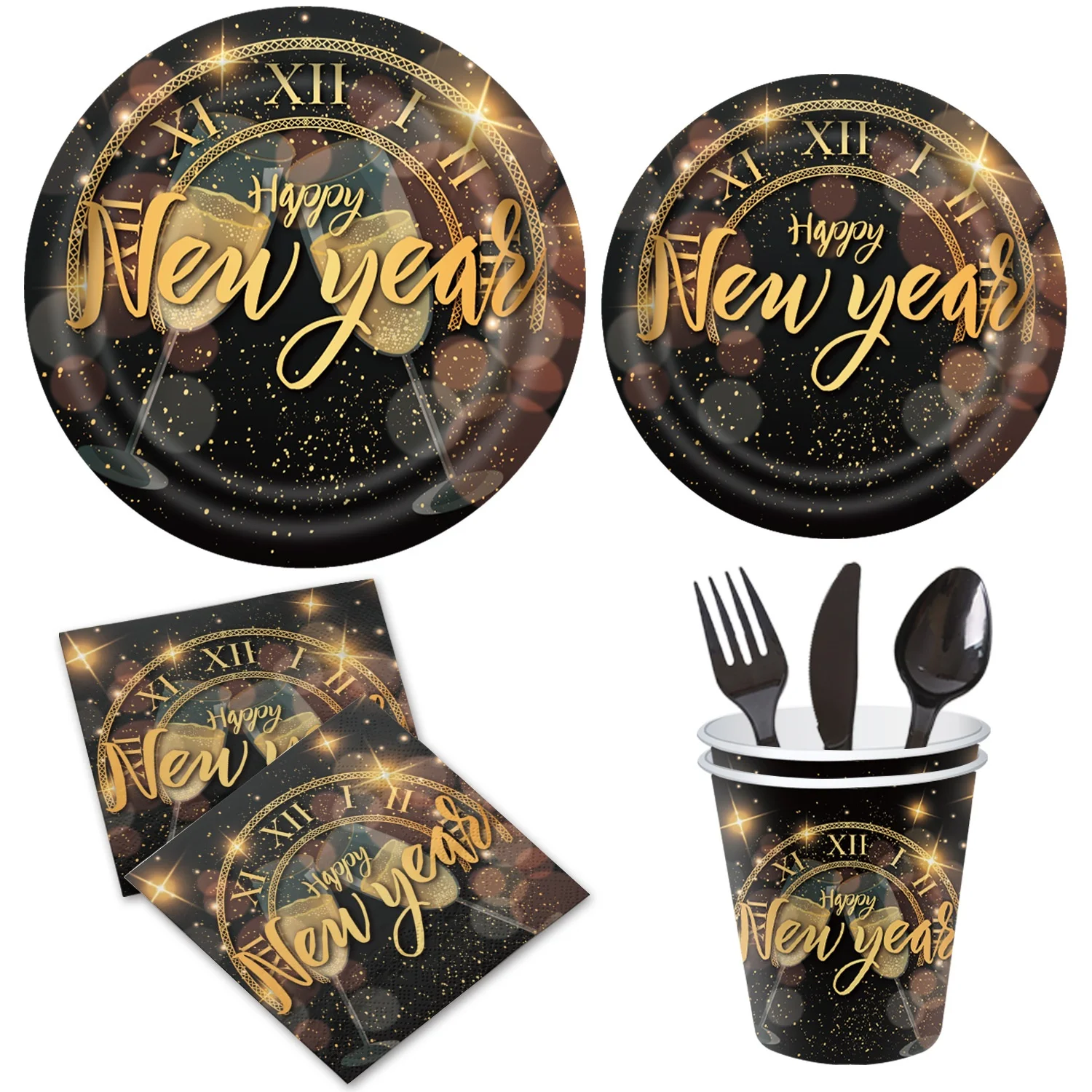 cake decorating supplies Party Tableware Suit Disposable Halloween Party Tablecloth Paper Towel Paper Plate Paper