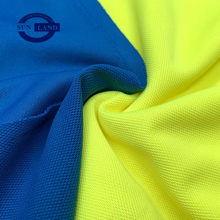 Polo Shirt Golf Summer Clothing 100% Cleancool Anti-Bacterial Quick Drying Polyester Pique Fabric