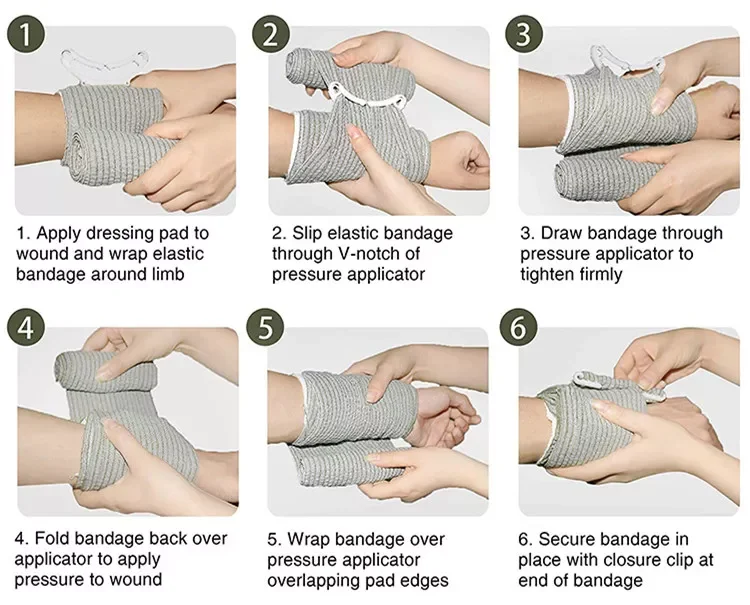 First Aid Dressing Military Trauma Israeli Field Compression Sterile Emergency Bandage
