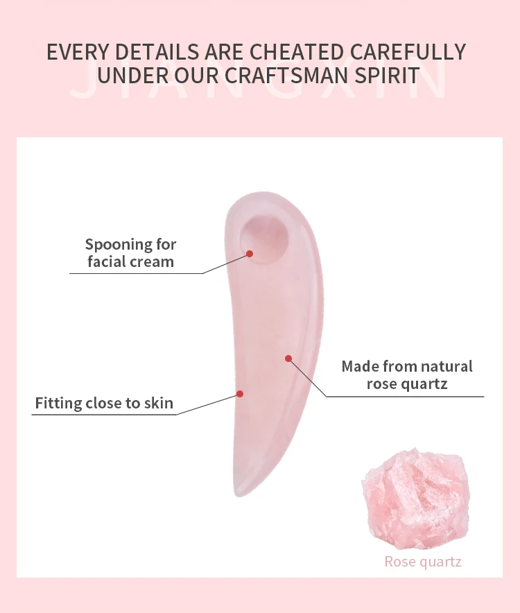 Factory Price Jade Stone Cosmetic Spatula Reduce Fine Wrinkles Natural Jade Eye Cream Spatula Spatula For Cosmetic Product