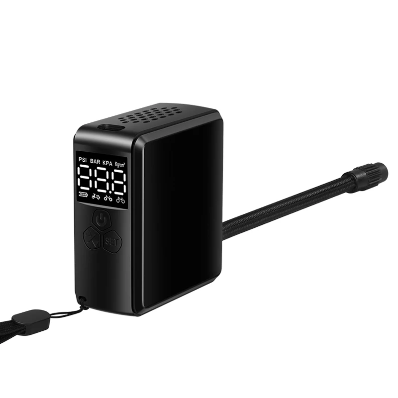 Portable  Electric Bicycle Pump Mini 150 PSI Tire Inflator Bike Car Air Pump with digital pressure guague