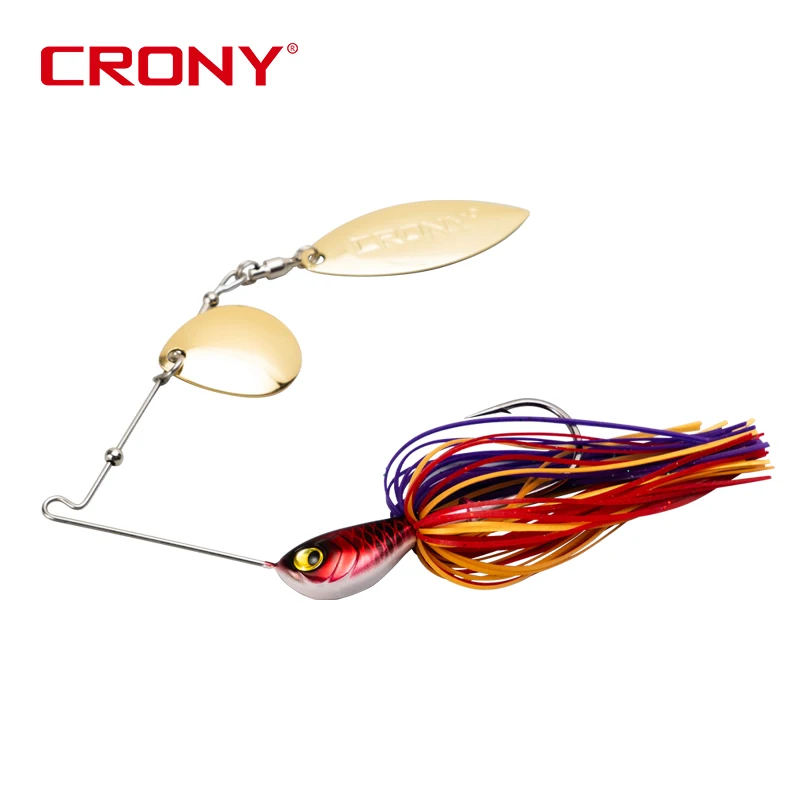 CRONY 10g 7g Metal Spinner Bait Skirts Lures Buzzbait Rubber Skirt Spinnerbait Fishing Lure