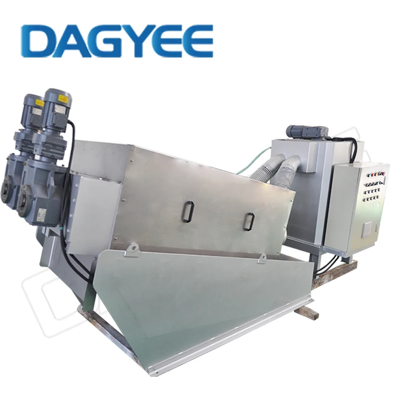 Hot Selling Sand Gravel Auger Flight Multi Plate Screw Press Sludge Filter Dewatering System