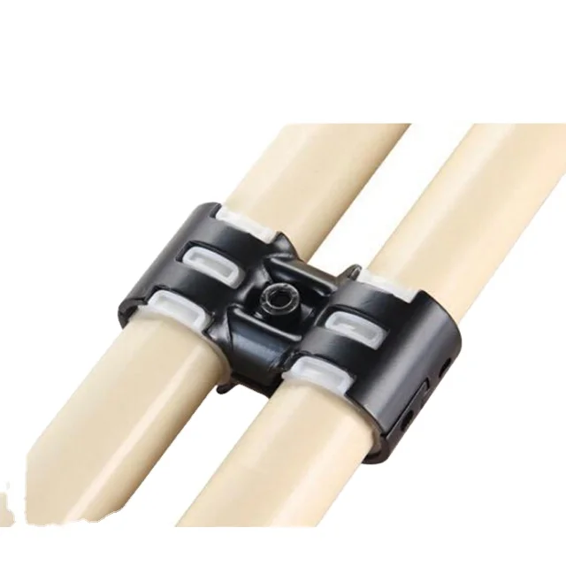 Special Offer Lean Pipe Connector Stainless Steel Fittings Metal Joint Pipe Fittings For Connector Two Pipes Rack System KJ-8