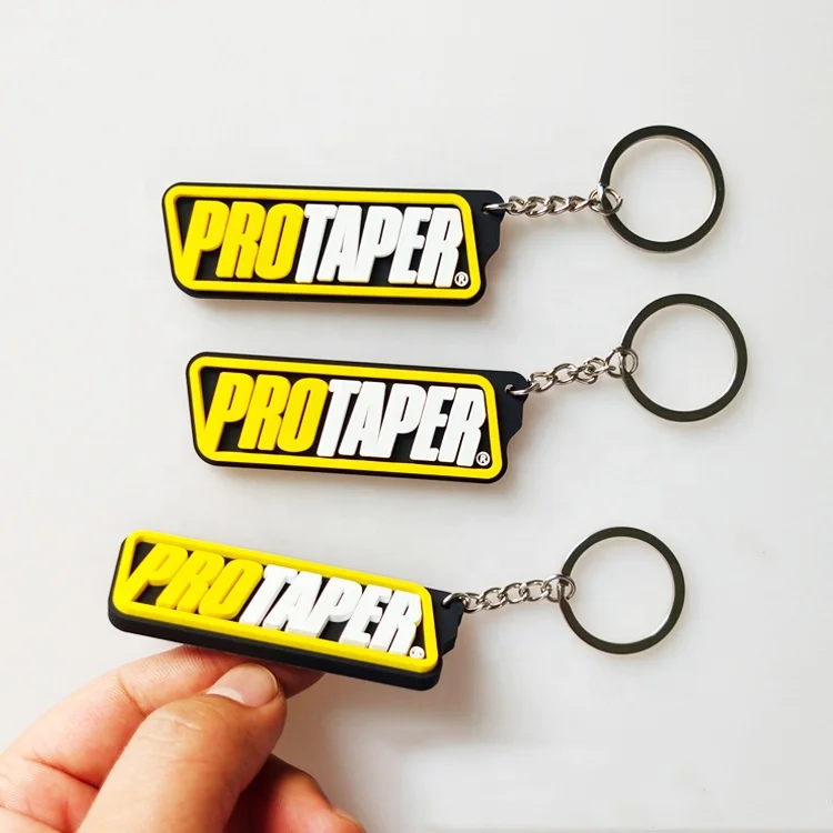 Custom 2d soft pvc keychains Personalized Soft Rubber Keyrings 3d customized Silicone Rubber Key chain